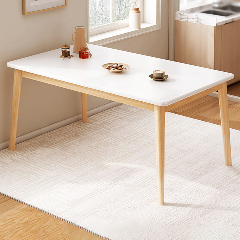 Modern 1/4/5 stuks eettafel houten rechthoekige meubels voor restaurant