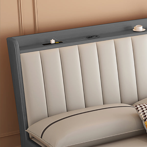 33" Wide Contemporary Sofa Futon Gray Pillow Included Sleeper Sofa Clearhalo 'furn' 'furn_futons' 'Furniture' 'Futons & Daybeds' 'Futons' 'Living Room Furniture' 7258582