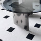 Black Glass Top Coffee Table Modern Round 3 Legs Cocktail Table Clearhalo 'Coffee & Accent Tables' 'Coffee Tables' 'coffee_tables' 'furn' 'furn_coffee_tables' 'Furniture' 'Living Room Furniture' 7258635