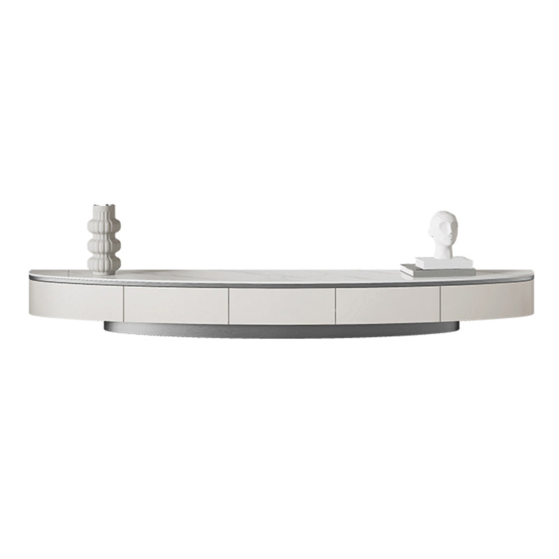 Modern TV Console Stone Media Console TV Stand with 3 Drawers Grey Clearhalo 'furn' 'furn_tv_stands_entertainment_centers' 'Furniture' 'Living Room Furniture' 'TV Stands & Entertainment Centers' 'TV Stands & Media Storage Furniture' 'tv_stands_entertainment_centers' 7258971