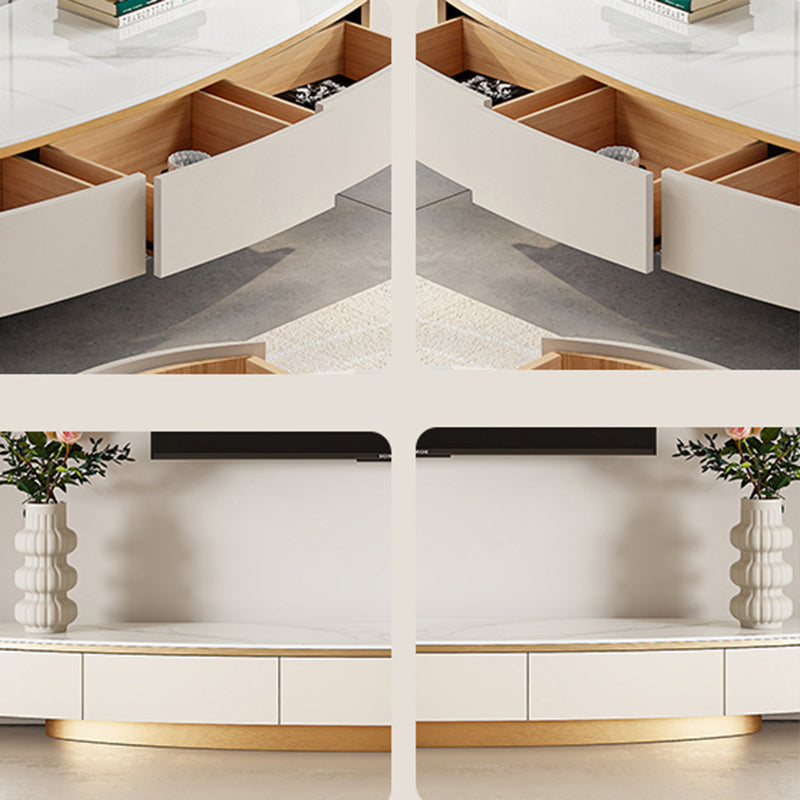 Modern TV Console Stone Media Console TV Stand with 3 Drawers Clearhalo 'furn' 'furn_tv_stands_entertainment_centers' 'Furniture' 'Living Room Furniture' 'TV Stands & Entertainment Centers' 'TV Stands & Media Storage Furniture' 'tv_stands_entertainment_centers' 7258976