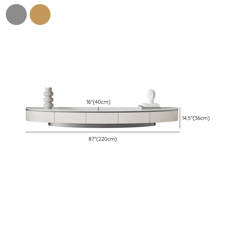 Modern TV Console Stone Media Console TV Stand with 3 Drawers Clearhalo 'furn' 'furn_tv_stands_entertainment_centers' 'Furniture' 'Living Room Furniture' 'TV Stands & Entertainment Centers' 'TV Stands & Media Storage Furniture' 'tv_stands_entertainment_centers' 7258982