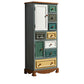 Cassettiera portaoggetti costiera Cassettiera in legno massello con cassetti multipli