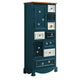 Cassettiera portaoggetti costiera Cassettiera in legno massello con cassetti multipli