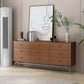 Cómoda cómoda de almacenamiento moderna, cómoda de madera maciza con cajones 5/6/9