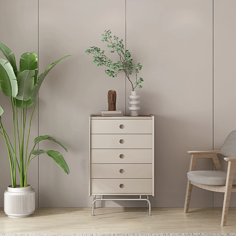 Cómoda cómoda de almacenamiento moderna, cómoda de madera maciza con cajones 5/6/9