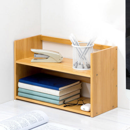 Moderne stijl Open Back Bookshelf Bamboo boekenkast met planken