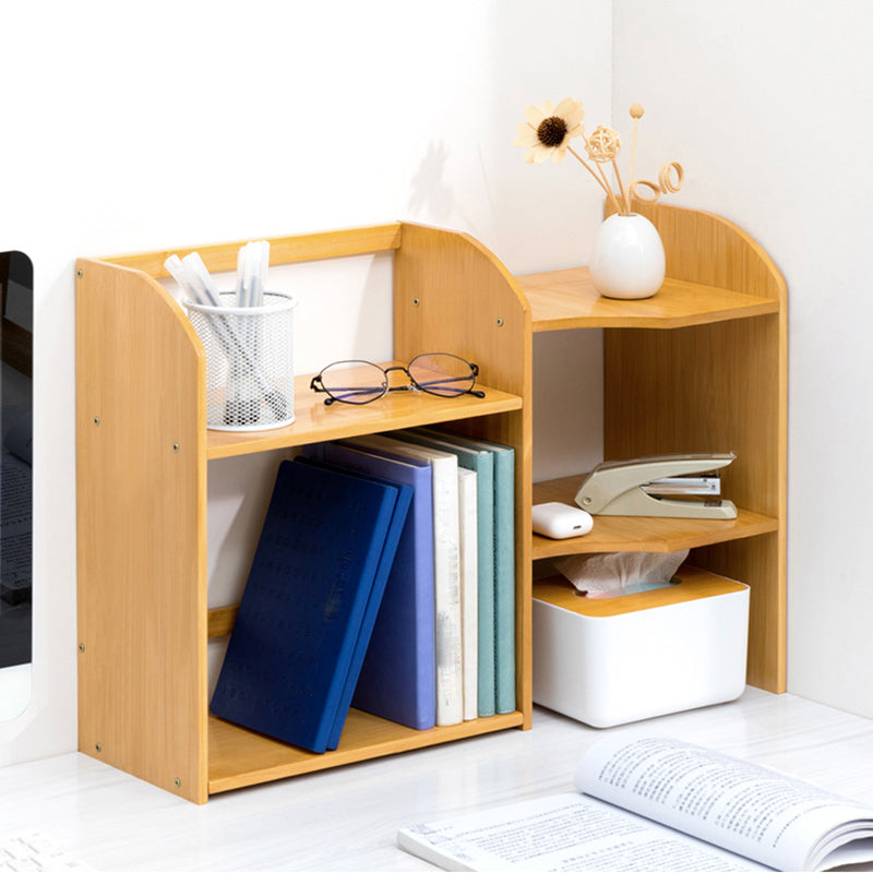 Moderne stijl Open Back Bookshelf Bamboo boekenkast met planken