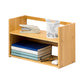 Moderne stijl Open Back Bookshelf Bamboo boekenkast met planken