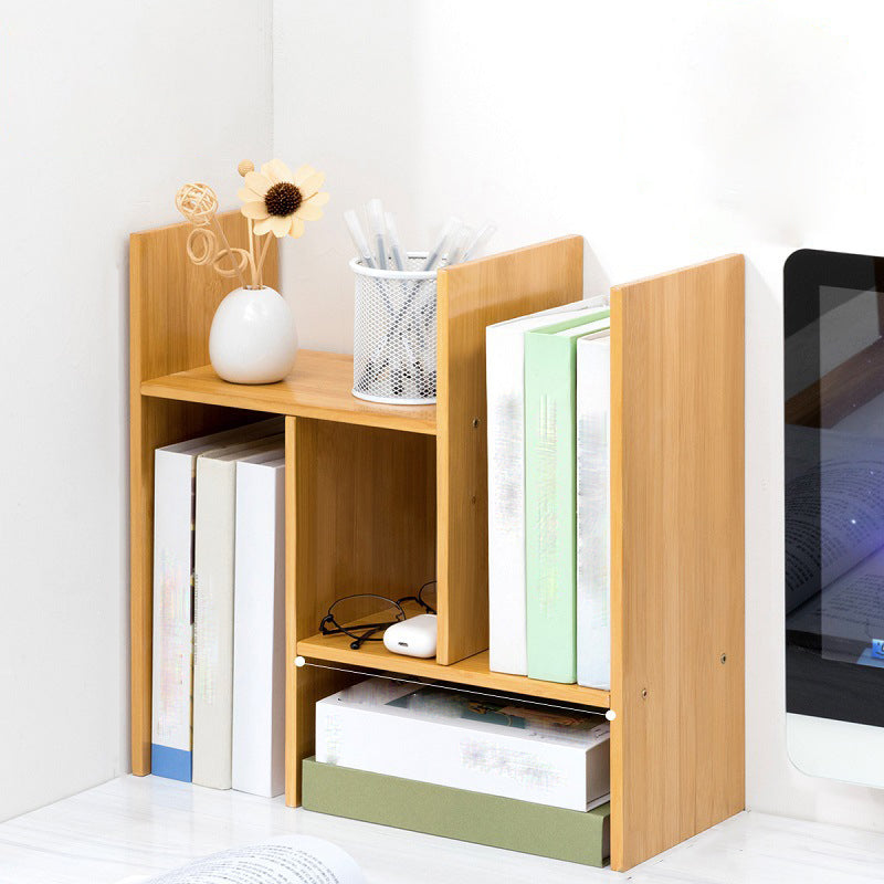 Moderne stijl Open Back Bookshelf Bamboo boekenkast met planken