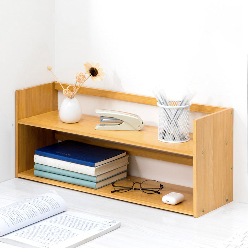 Moderne stijl Open Back Bookshelf Bamboo boekenkast met planken