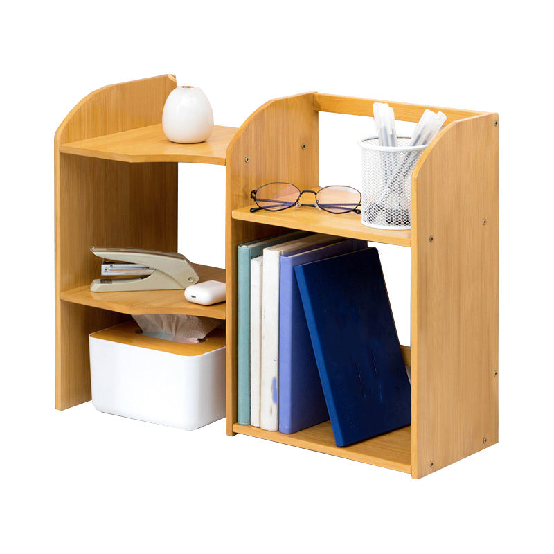 Moderne stijl Open Back Bookshelf Bamboo boekenkast met planken