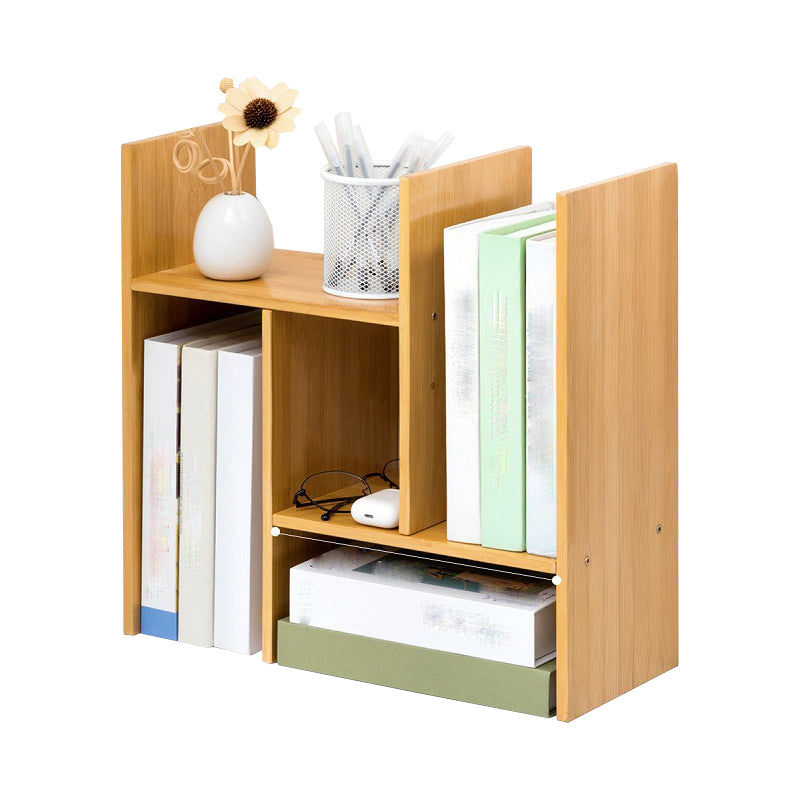 Moderne stijl Open Back Bookshelf Bamboo boekenkast met planken