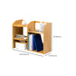 Moderne stijl Open Back Bookshelf Bamboo boekenkast met planken