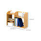 Moderne stijl Open Back Bookshelf Bamboo boekenkast met planken