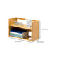 Moderne stijl Open Back Bookshelf Bamboo boekenkast met planken