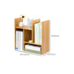 Moderne stijl Open Back Bookshelf Bamboo boekenkast met planken