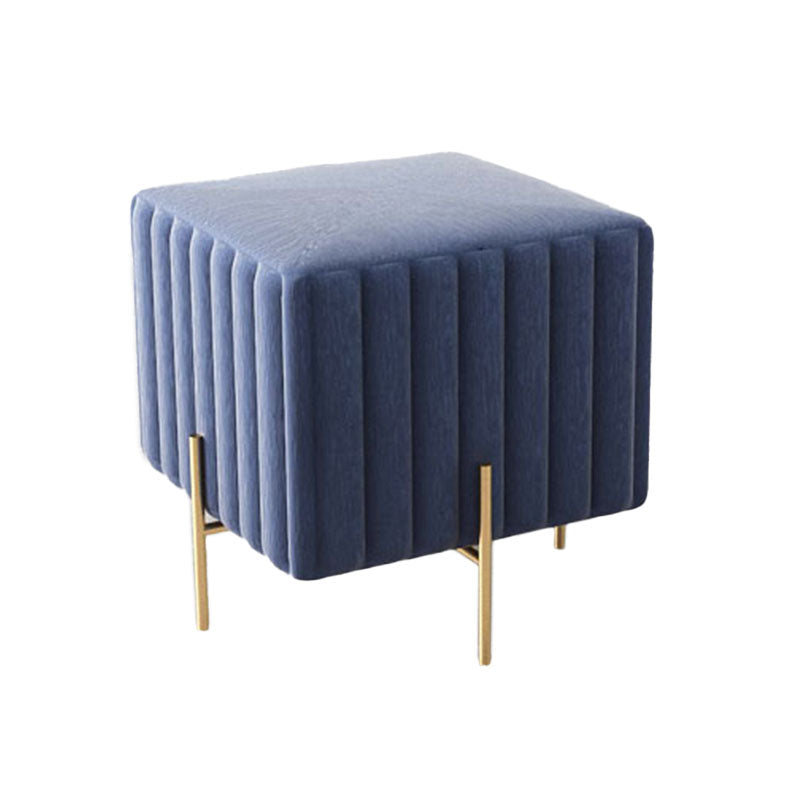 Glam Entryway Bench Cushioned Metal Seating Bench with Metal Legs Clearhalo 'Benches' 'Chairs & Seating' 'furn' 'furn_benches' 'Furniture' 'Living Room Furniture' 7259465