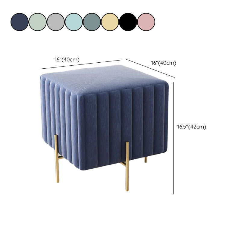 Glam Entryway Bench Cushioned Metal Seating Bench with Metal Legs Clearhalo 'Benches' 'Chairs & Seating' 'furn' 'furn_benches' 'Furniture' 'Living Room Furniture' 7259477