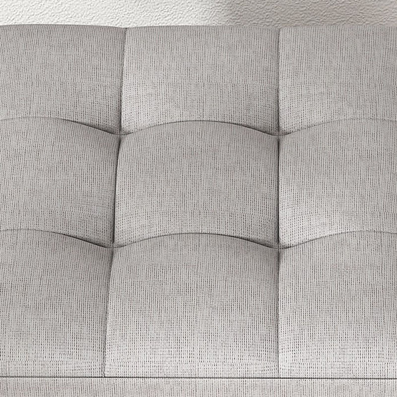 Modern Pouf Ottoman Cotton Upholstered Tufted Solid Color Square Ottoman with Storage Clearhalo 'furn' 'furn_ottomans_poufs' 'Furniture' 'Living Room Furniture' 'Ottomans & Poufs' 'ottomans_poufs' 7259514