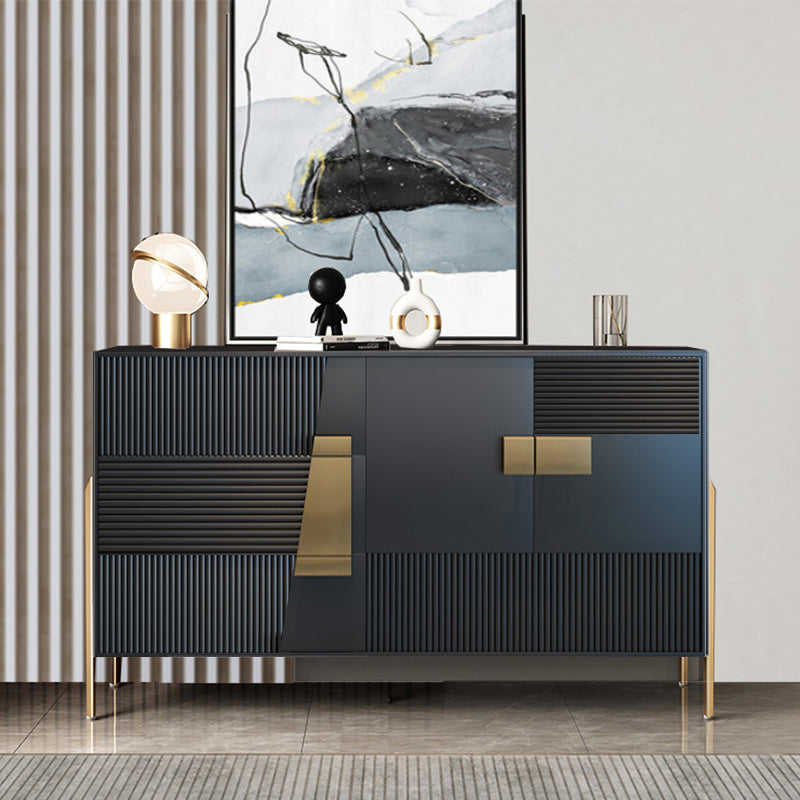 Tavolo glam tavolo ingegnerizzato in legno a buffet con cassetti per sala da pranzo