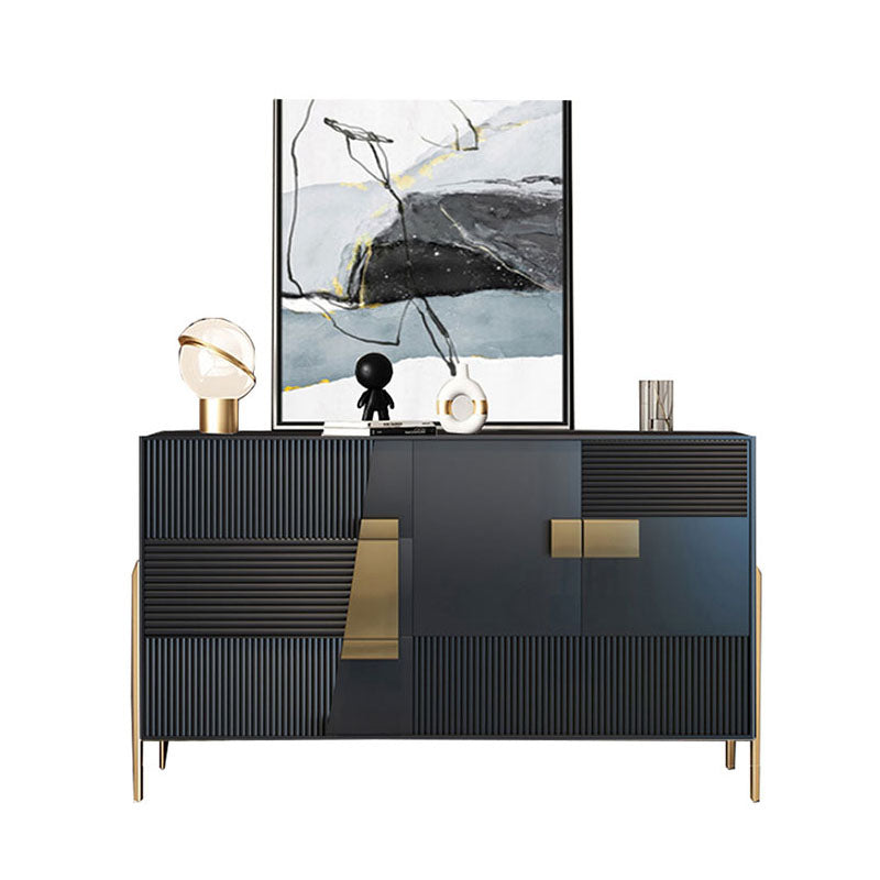 Tavolo glam tavolo ingegnerizzato in legno a buffet con cassetti per sala da pranzo