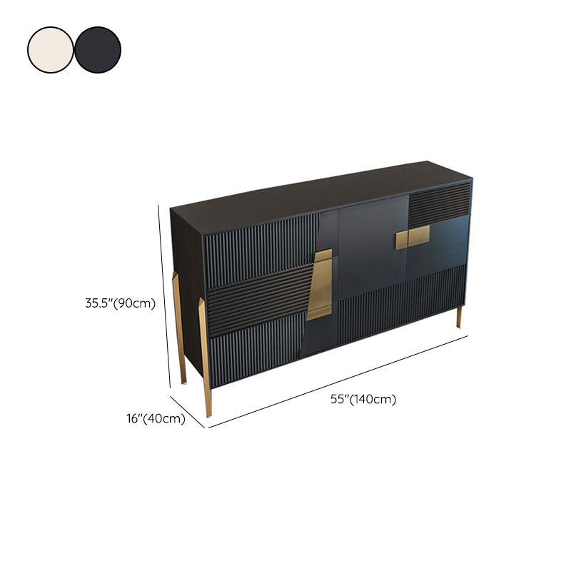 Tavolo glam tavolo ingegnerizzato in legno a buffet con cassetti per sala da pranzo