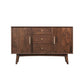 Stegno a buffet di archiviazione in stile glam Sideboard a buffet in legno solido con 6 disegni