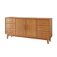 Stegno a buffet di archiviazione in stile glam Sideboard a buffet in legno solido con 6 disegni