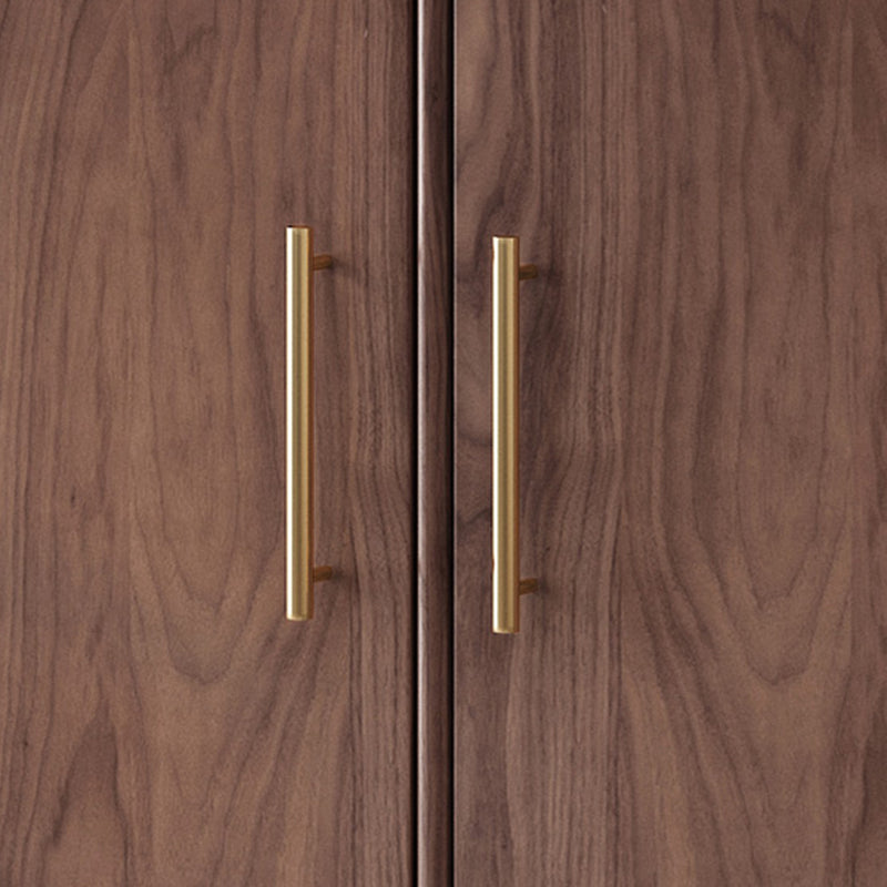 Stegno a buffet di archiviazione in stile glam Sideboard a buffet in legno solido con 6 disegni