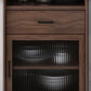 Contemporary Buffet Server Pine Dining Server with Drawers for Living Room Clearhalo 'buffet_sideboard' 'Buffets & Sideboards' 'furn' 'furn_buffet_sideboard' 'Furniture' 'Kitchen & Dining Furniture' 7259612