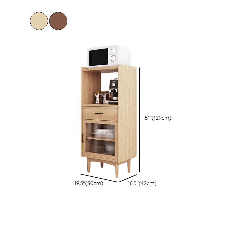 Contemporary Buffet Server Pine Dining Server with Drawers for Living Room Clearhalo 'buffet_sideboard' 'Buffets & Sideboards' 'furn' 'furn_buffet_sideboard' 'Furniture' 'Kitchen & Dining Furniture' 7259615