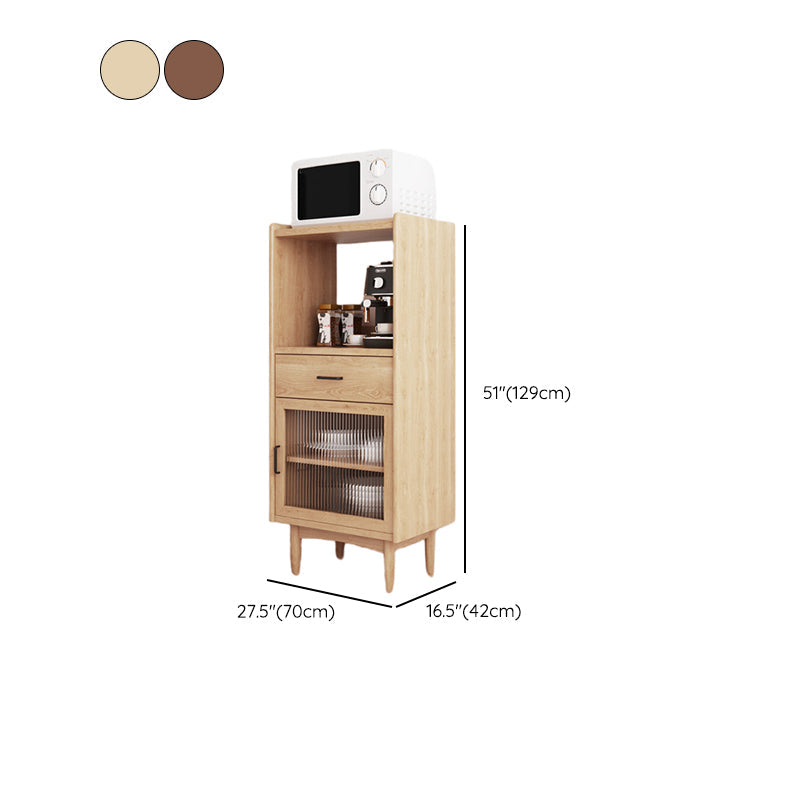 Contemporary Buffet Server Pine Dining Server with Drawers for Living Room Clearhalo 'buffet_sideboard' 'Buffets & Sideboards' 'furn' 'furn_buffet_sideboard' 'Furniture' 'Kitchen & Dining Furniture' 7259617