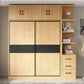 Modern Pine Solid Wood Wardrobe Freestanding Wardrobe with Soft Close Doors Clearhalo 'Armoires & Wardrobes' 'armoires_wardrobes' 'Bedroom Furniture' 'furn' 'furn_armoires_wardrobes' 'Furniture' 7261020