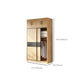 Modern Pine Solid Wood Wardrobe Freestanding Wardrobe with Soft Close Doors Clearhalo 'Armoires & Wardrobes' 'armoires_wardrobes' 'Bedroom Furniture' 'furn' 'furn_armoires_wardrobes' 'Furniture' 7261041