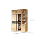 Modern Pine Solid Wood Wardrobe Freestanding Wardrobe with Soft Close Doors Clearhalo 'Armoires & Wardrobes' 'armoires_wardrobes' 'Bedroom Furniture' 'furn' 'furn_armoires_wardrobes' 'Furniture' 7261046