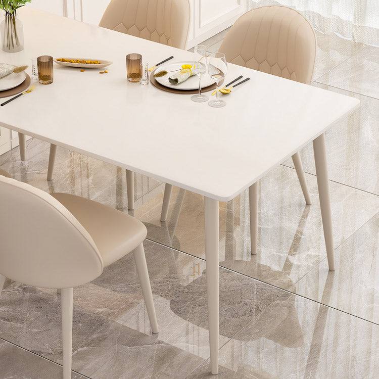 Rectangle Dining Table Contemporary 4 Legs Dining Site Table Clearhalo 'Dining Tables & Seating' 'Dining Tables' 'dining_table' 'furn' 'furn_dining_table' 'Furniture' 'Kitchen & Dining Furniture' 7261102