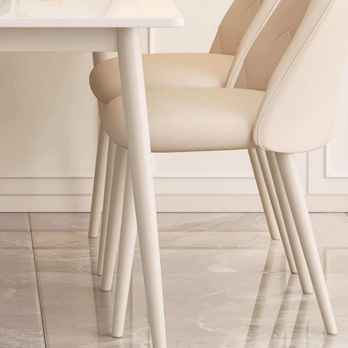Rectangle Dining Table Contemporary 4 Legs Dining Site Table Clearhalo 'Dining Tables & Seating' 'Dining Tables' 'dining_table' 'furn' 'furn_dining_table' 'Furniture' 'Kitchen & Dining Furniture' 7261104