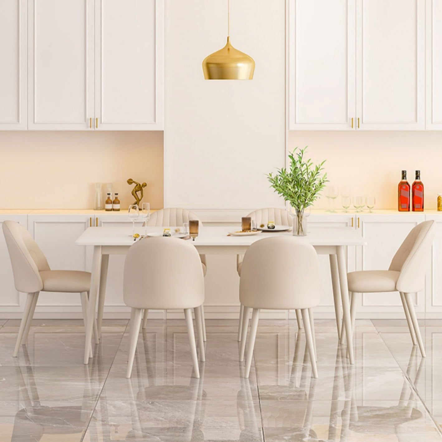 Rectangle Dining Table Contemporary 4 Legs Dining Site Table Clearhalo 'Dining Tables & Seating' 'Dining Tables' 'dining_table' 'furn' 'furn_dining_table' 'Furniture' 'Kitchen & Dining Furniture' 7261109