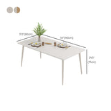 Rectangle Dining Table Contemporary 4 Legs Dining Site Table Clearhalo 'Dining Tables & Seating' 'Dining Tables' 'dining_table' 'furn' 'furn_dining_table' 'Furniture' 'Kitchen & Dining Furniture' 7261111