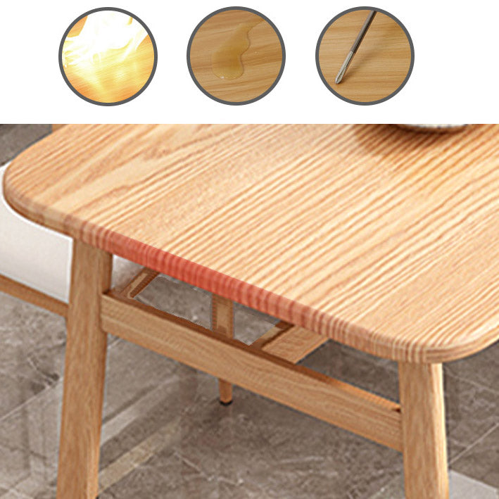 Contemporary Rectangle Kitchen Dinner Table 4 Legs Dining Table Clearhalo 'Dining Tables & Seating' 'Dining Tables' 'dining_table' 'furn' 'furn_dining_table' 'Furniture' 'Kitchen & Dining Furniture' 7261116