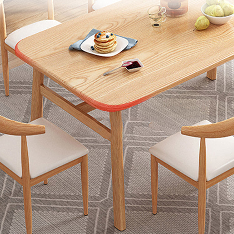 Contemporary Rectangle Kitchen Dinner Table 4 Legs Dining Table Clearhalo 'Dining Tables & Seating' 'Dining Tables' 'dining_table' 'furn' 'furn_dining_table' 'Furniture' 'Kitchen & Dining Furniture' 7261117