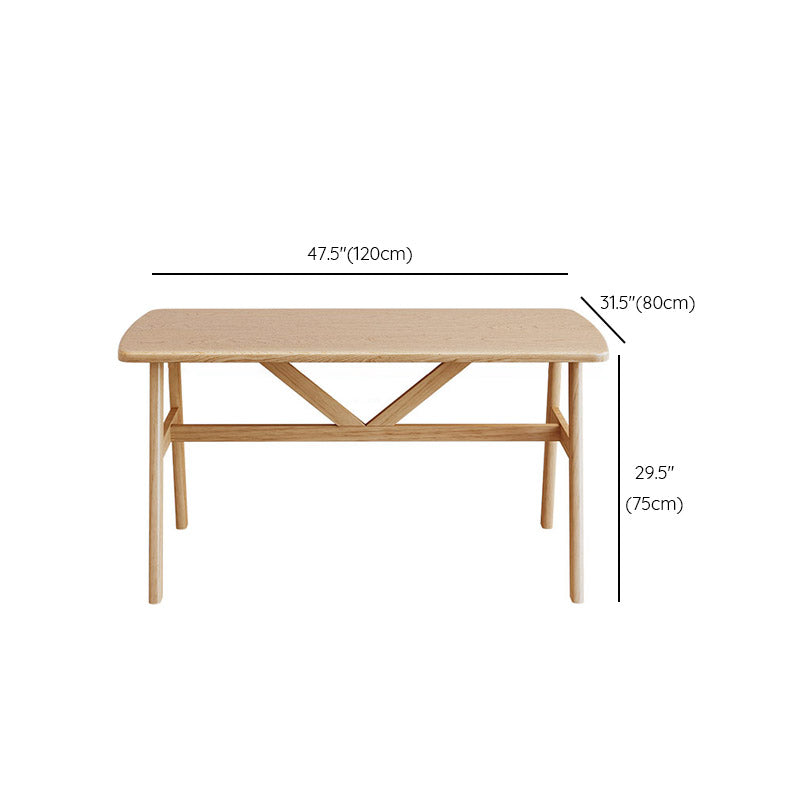 Contemporary Rectangle Kitchen Dinner Table 4 Legs Dining Table Clearhalo 'Dining Tables & Seating' 'Dining Tables' 'dining_table' 'furn' 'furn_dining_table' 'Furniture' 'Kitchen & Dining Furniture' 7261126