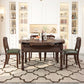 Mid-Century Modern Round Kitchen Dinner Table Solid Wood 4 Legs Dining Table
