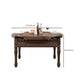 Mid-Century Modern Round Kitchen Dinner Table Solid Wood 4 Legs Dining Table