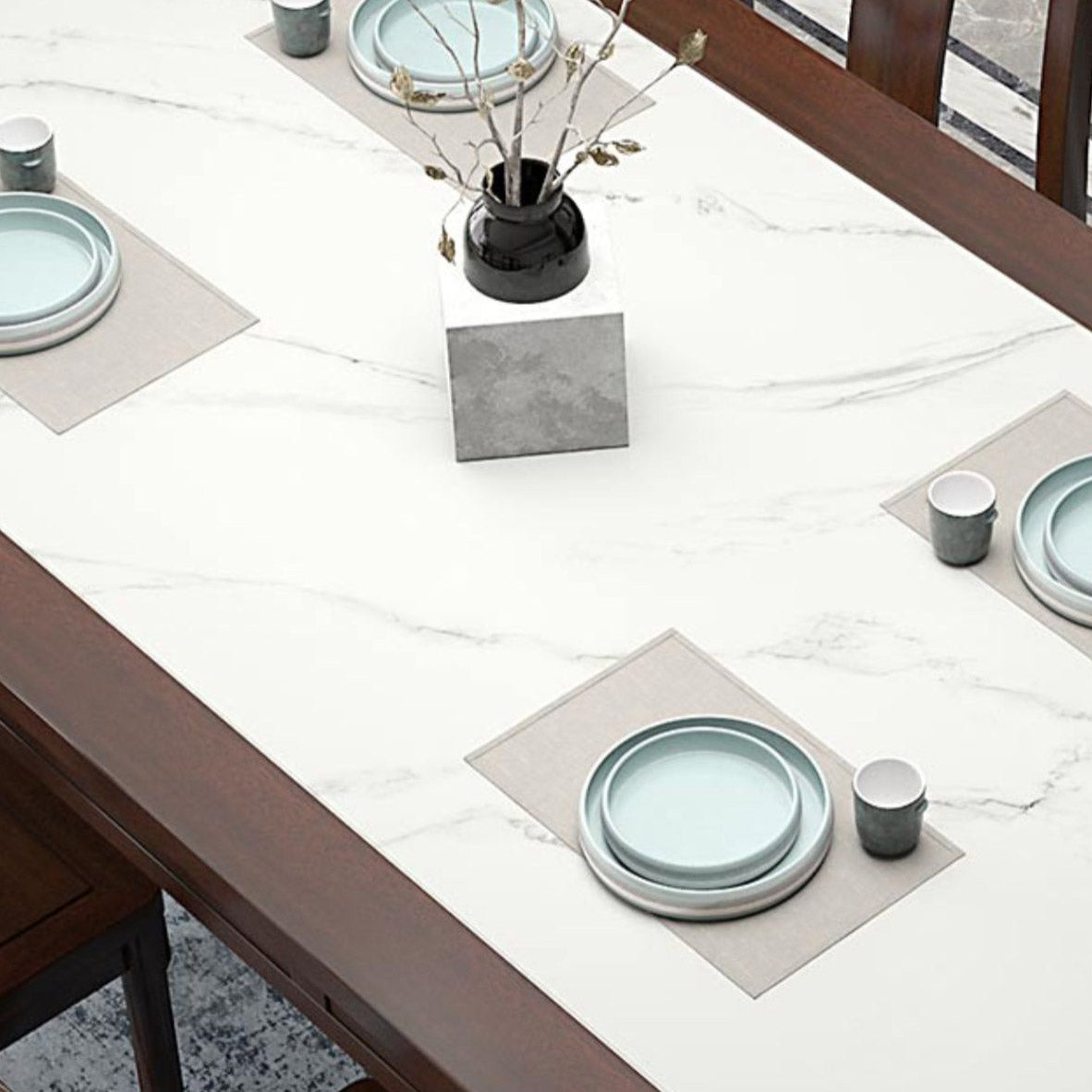 Rectangle Counter Dining Table Traditional Dinner Room Kitchen Table Clearhalo 'Dining Tables & Seating' 'Dining Tables' 'dining_table' 'furn' 'furn_dining_table' 'Furniture' 'Kitchen & Dining Furniture' 7261178