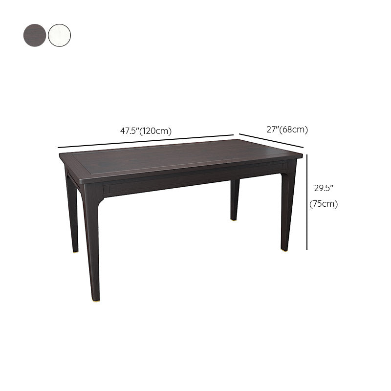 Rectangle Counter Dining Table Traditional Dinner Room Kitchen Table Clearhalo 'Dining Tables & Seating' 'Dining Tables' 'dining_table' 'furn' 'furn_dining_table' 'Furniture' 'Kitchen & Dining Furniture' 7261181