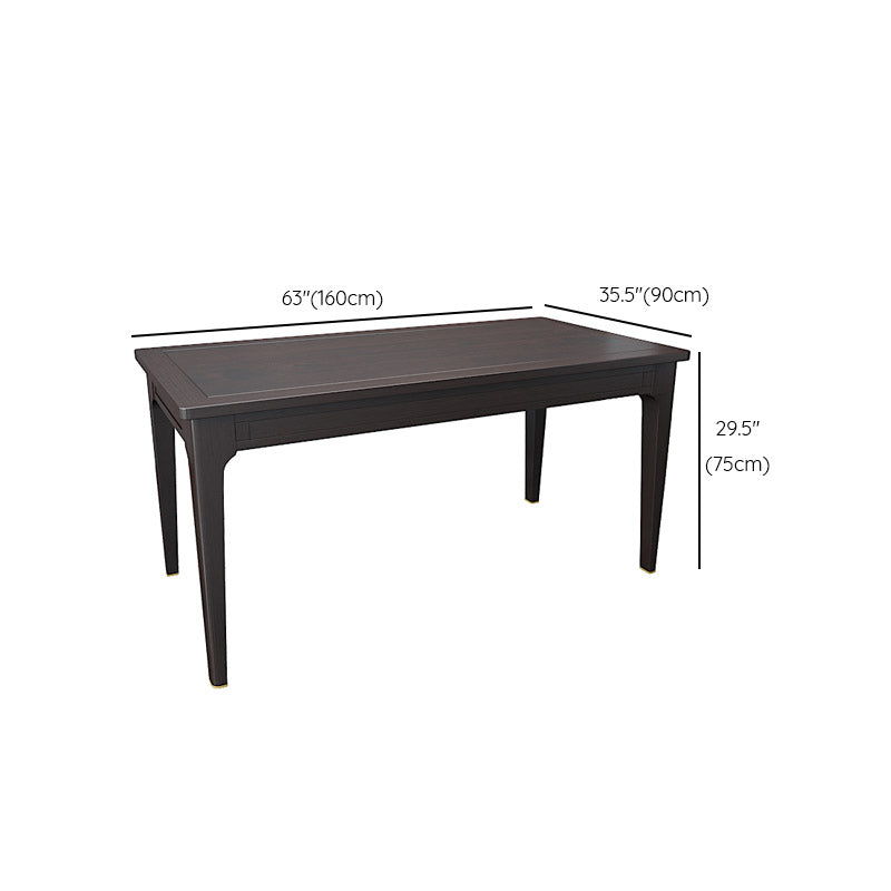 Rectangle Counter Dining Table Traditional Dinner Room Kitchen Table Clearhalo 'Dining Tables & Seating' 'Dining Tables' 'dining_table' 'furn' 'furn_dining_table' 'Furniture' 'Kitchen & Dining Furniture' 7261184