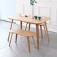 Solid Wood Dining Room Table Contemporary Natural Dining Site Table