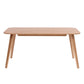 Solid Wood Dining Room Table Contemporary Natural Dining Site Table
